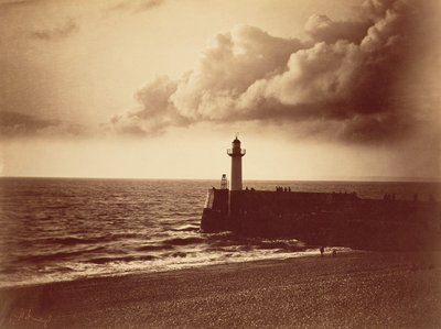 Rompeolas en Sete, c.1855 de Gustave Le Gray